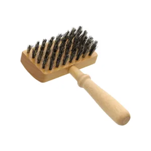 Drewniana szczotka z mieszanką szczeciny i włókien syntetycznych